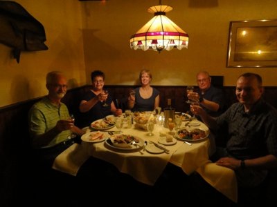 dinner at the Salt Cellar restaurant