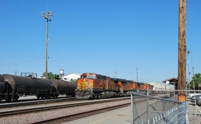 EB departing from the old Amtrak station