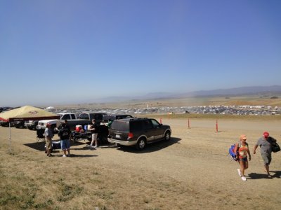 heading for the NASCAR race