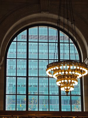 Chandelier at NYPL