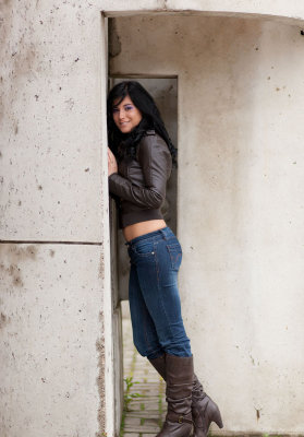 Tiffany's first photo shoot.
