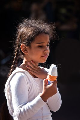 Little girl with icecream 