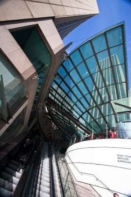 AMP escalator and buildings