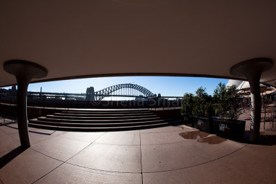 Sydney Harbour Bridge fisheye 