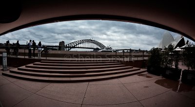 Sydney Harbour Bridge from Sydney Opera House concourse