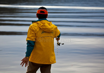 Fisherman at Akuna Bay