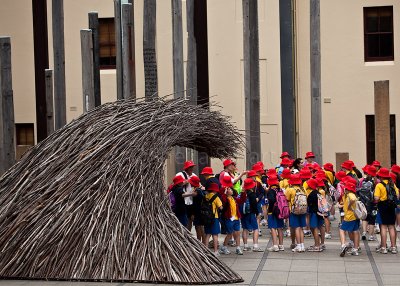 Surf sticks with schoolkids