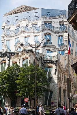 Covering on building in Paris 