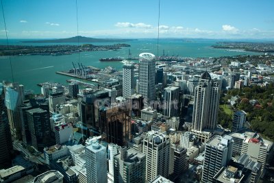 Auckland with bungey jump cables 