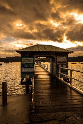 Palm Beach wharf  at sunset