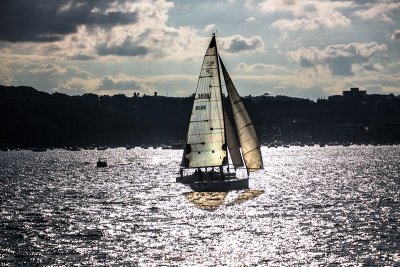 Yacht on Sydney Harbour 