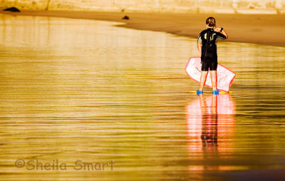 Reflection in the sand