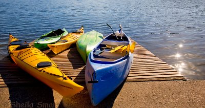 Kayaks at Narrabeen 
