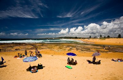 Narrabeen beach on a summers day