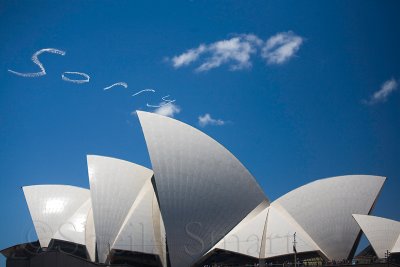 Sorry in skywriting over Opera House