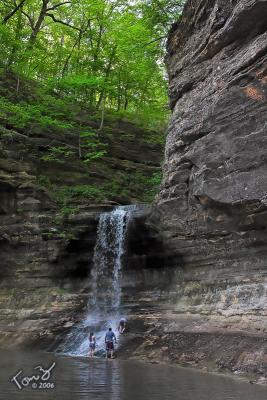 Waterfall at Matthiessen State Park in Illinois