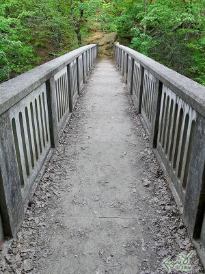 Bridge at Matthiessen State Park in Illinois