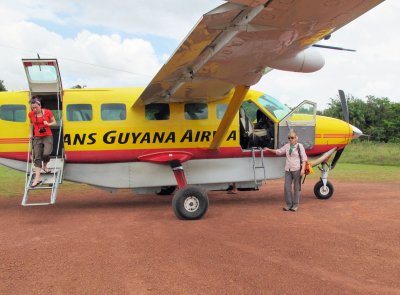 Julie and yellow plane
