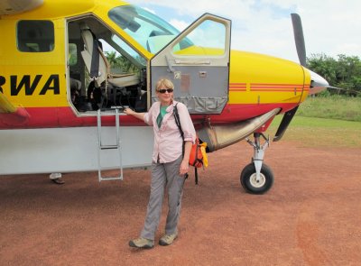 Julie and yellow plane