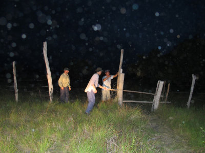 Leaving fence as we found it!