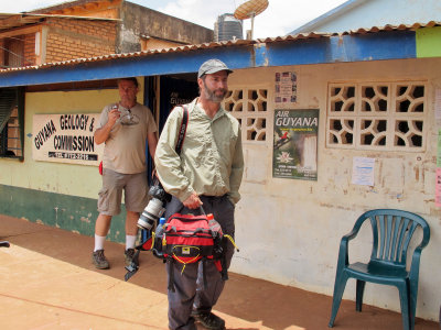 Tom and Marc in Lethem - waiting for a plane