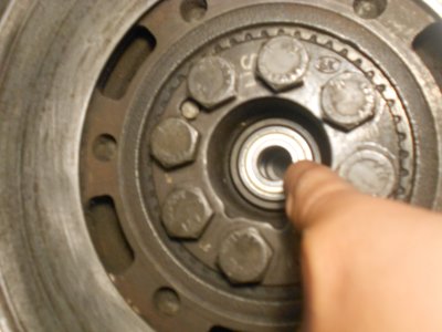 47 New pilot bearing installed.JPG