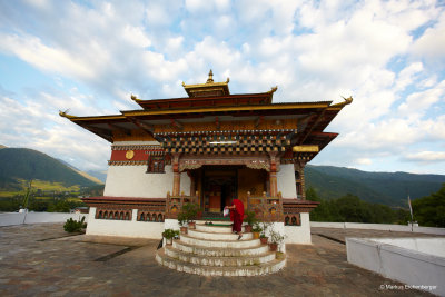 Small original temple next to the Punakha Dzong