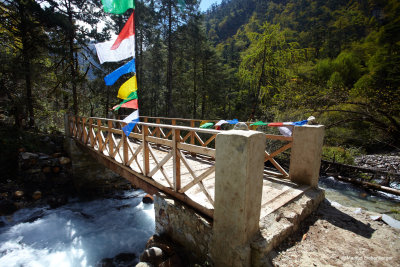 a new bridge was built to connect the different hotspring pools