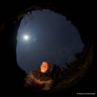 and with the stary night and my fish eye lens