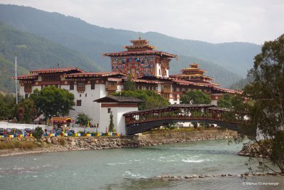 Punakha Dzong in festival mood