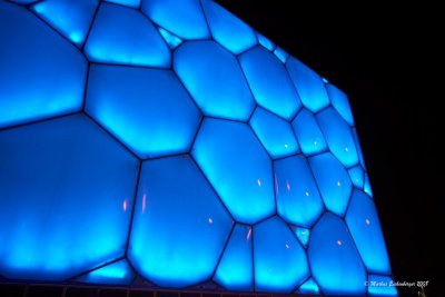 Watercube Beijing by night