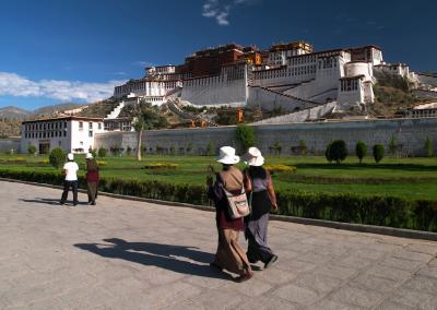 Potala Palace with Pilgrims