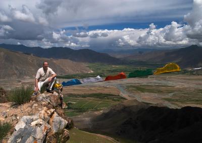 From the top of the Ganden Monastery