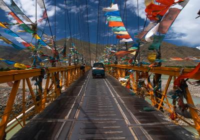 Bridge to Ganden Monastery