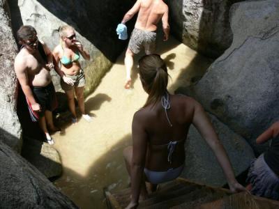 Stacy at The Baths, Virgin Gorda