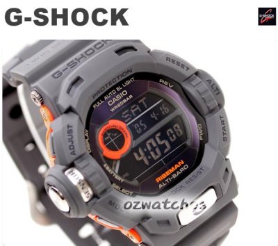 CASIO G-SHOCK RISEMAN G-9200 G-9200GY-1 G-9200GY-1DR SOLOR POWER STEALTHY GRAY