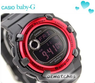 2011 CASIO BABY-G LADIES WORLD TIME BG-3000-1C BG-3000-1CDR ELEGANT METAL FACE