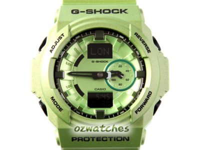 CASIO G-SHOCK 35MM 3D DESIGN GA-150 GA-150A-3ADR METALLIC GREEN 100% AUTHENTIC