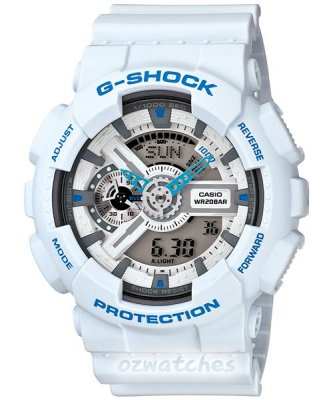 2012 CASIO G-SHOCK BOLD FACE GA-110 GA-110SN GA-110SN-7ADR WHITE COLOR FACE