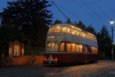 Evening Tram - Beamish