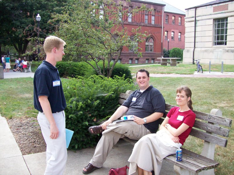 Enjoying campus