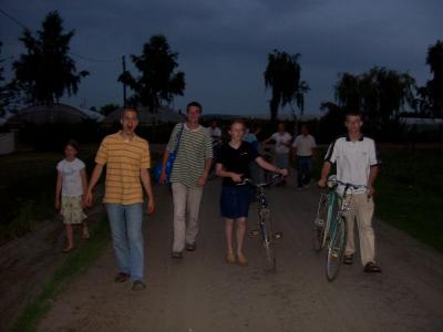 walking home