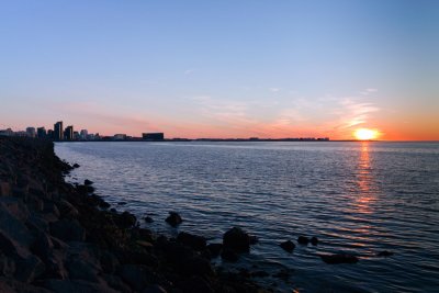 Sunset over Reykjavik
