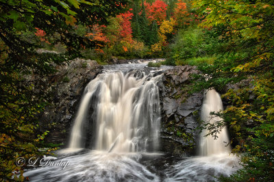* 62.2 - Superior Area: Little Manitou Falls In Autumn, Horizontal
