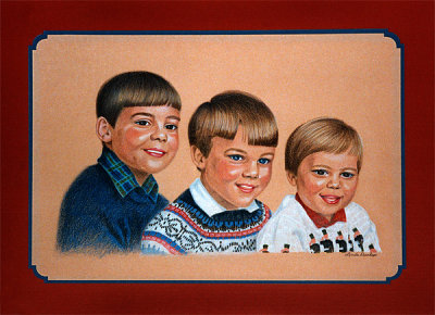 Portrait Of Three Young Brothers