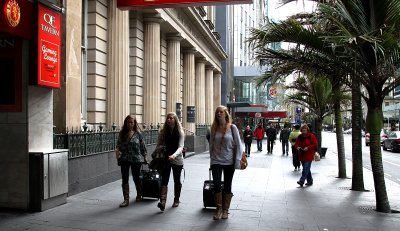 Girls in Queen Street.