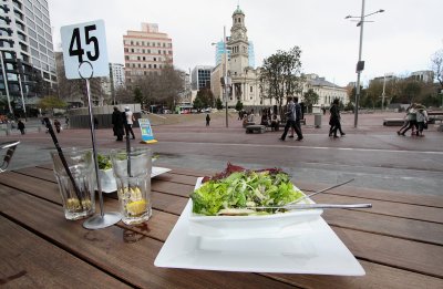 Healthly.. but not so yummy lunch... Aotea Square...