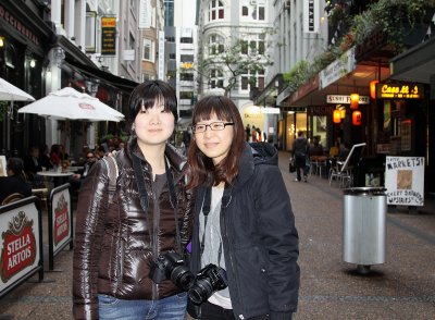 Many Asian people in Auckland... they love photography too.
