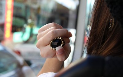 Girl on the bus