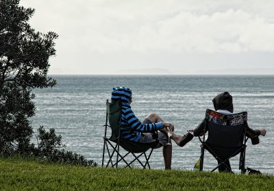 Girls time - @ Army Bay on a winters day.